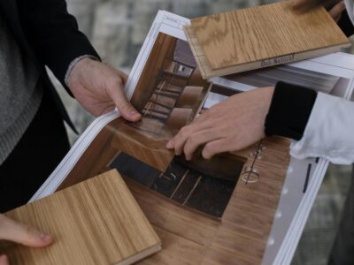 architects looking at. wood flooring